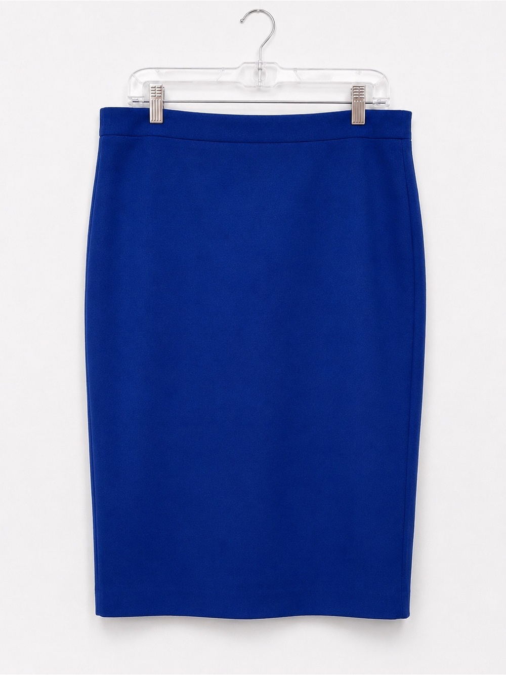 J.Crew No. 2 Pencil Skirt 12 Tall Royal Blue 100% Wool Career Classic